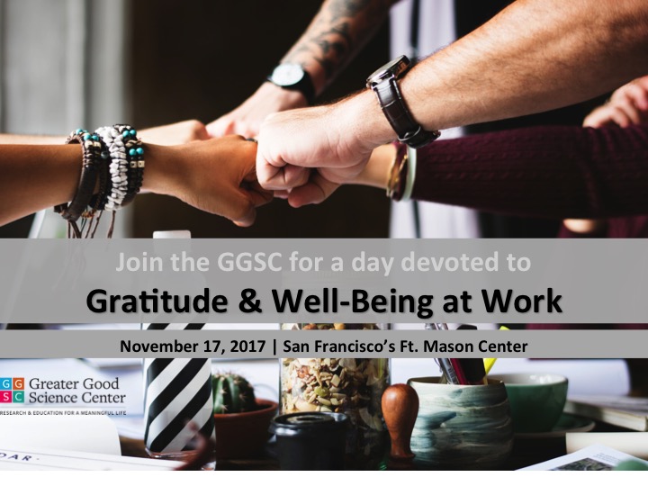 Gratitude and Well-Being at Work