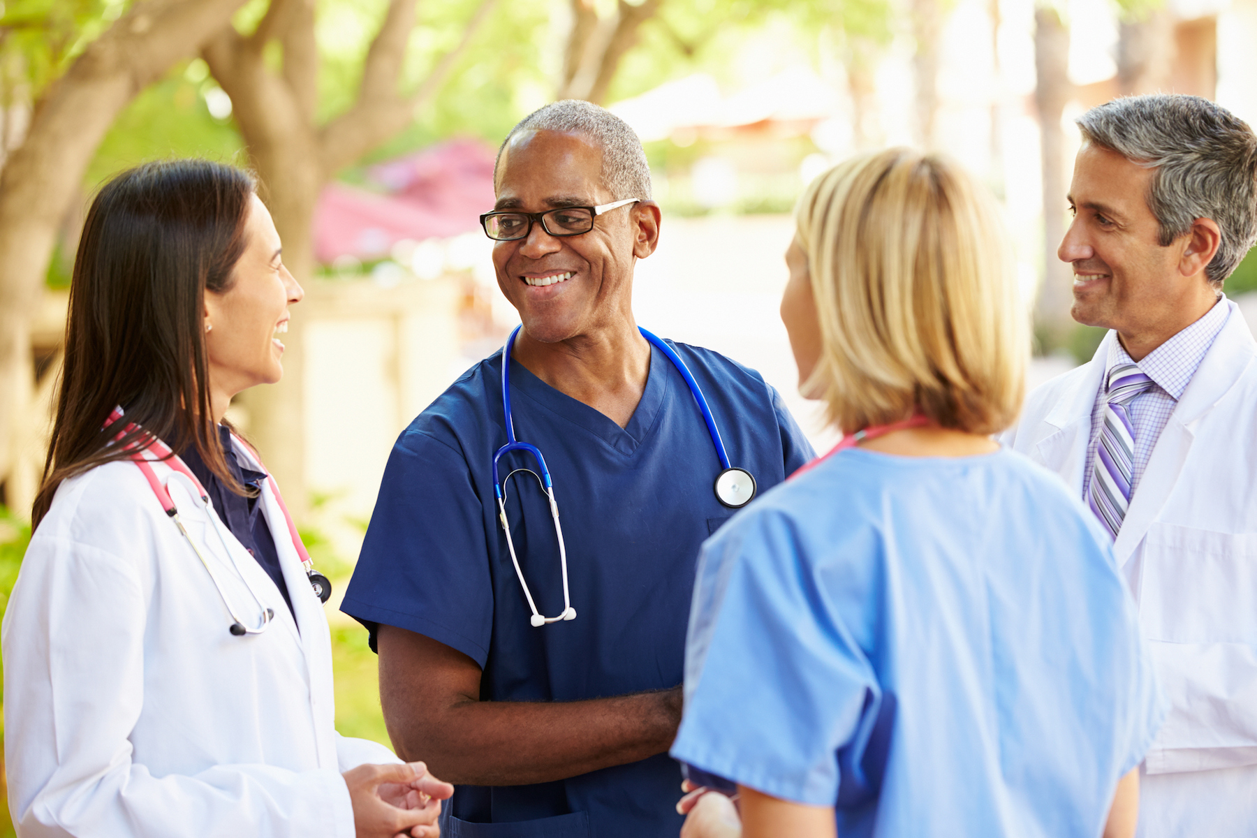 happy medical team